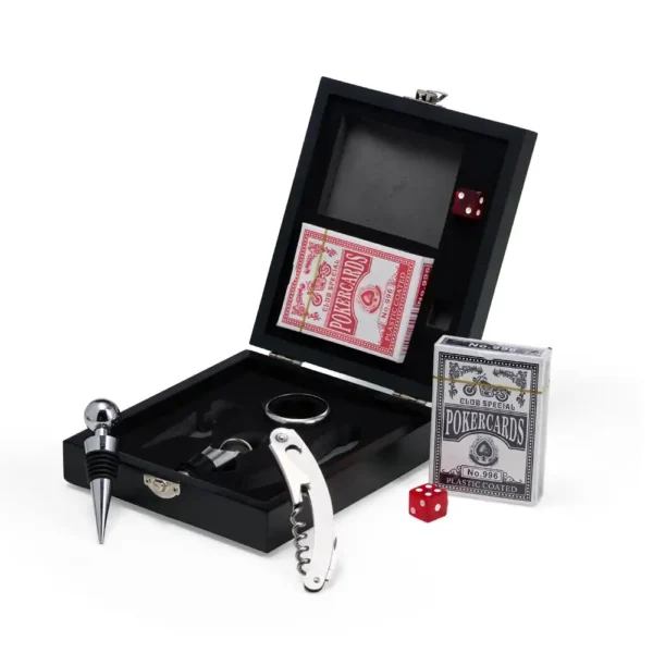 Kit Vinho com Jogo de Baralho - X08128