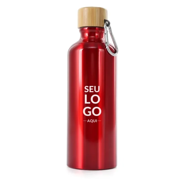 Garrafa alumínio & Bambu 500ml - X06018